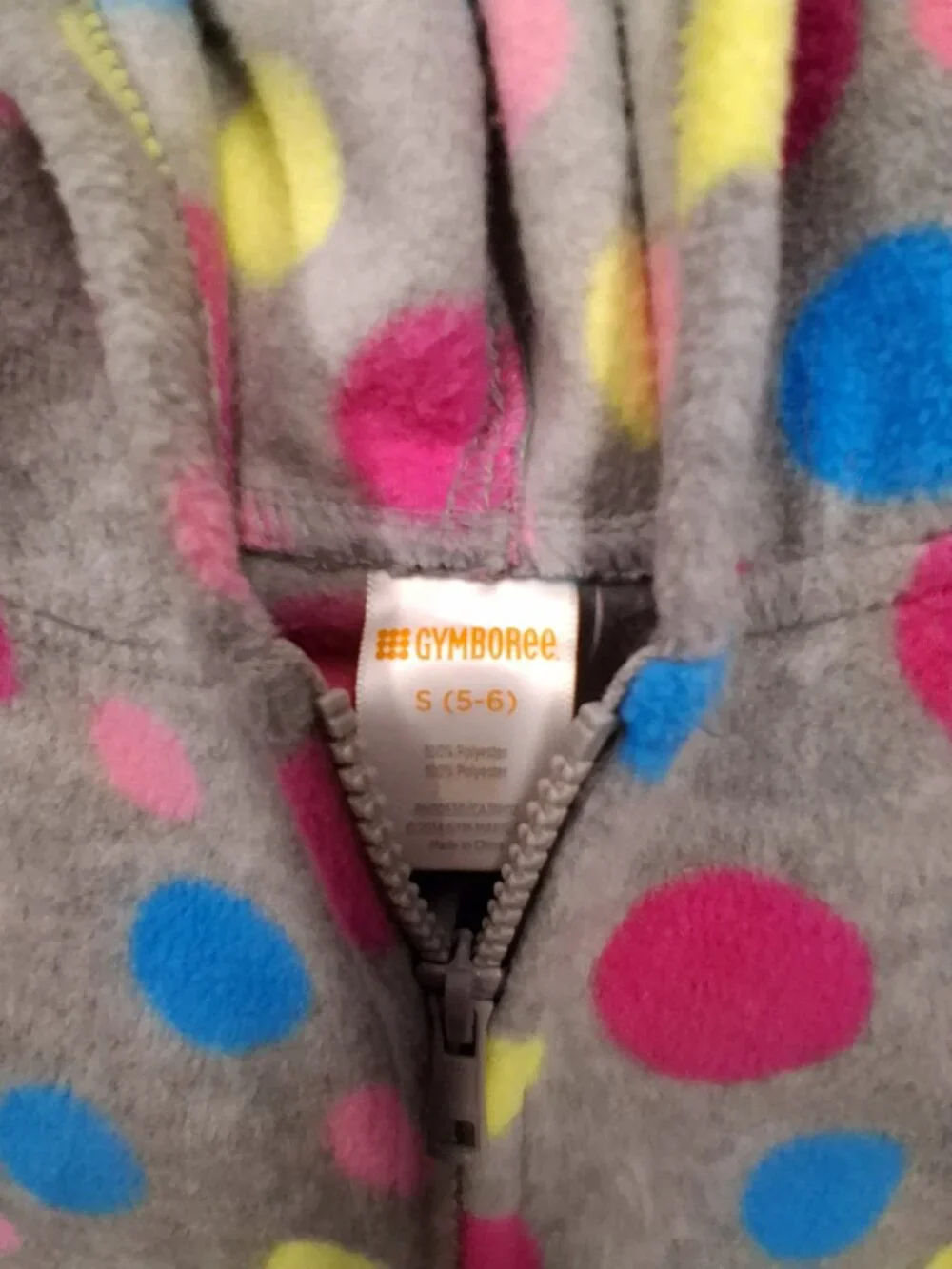 Gymboree girls jacket size 5/6 multicolored  like new condition